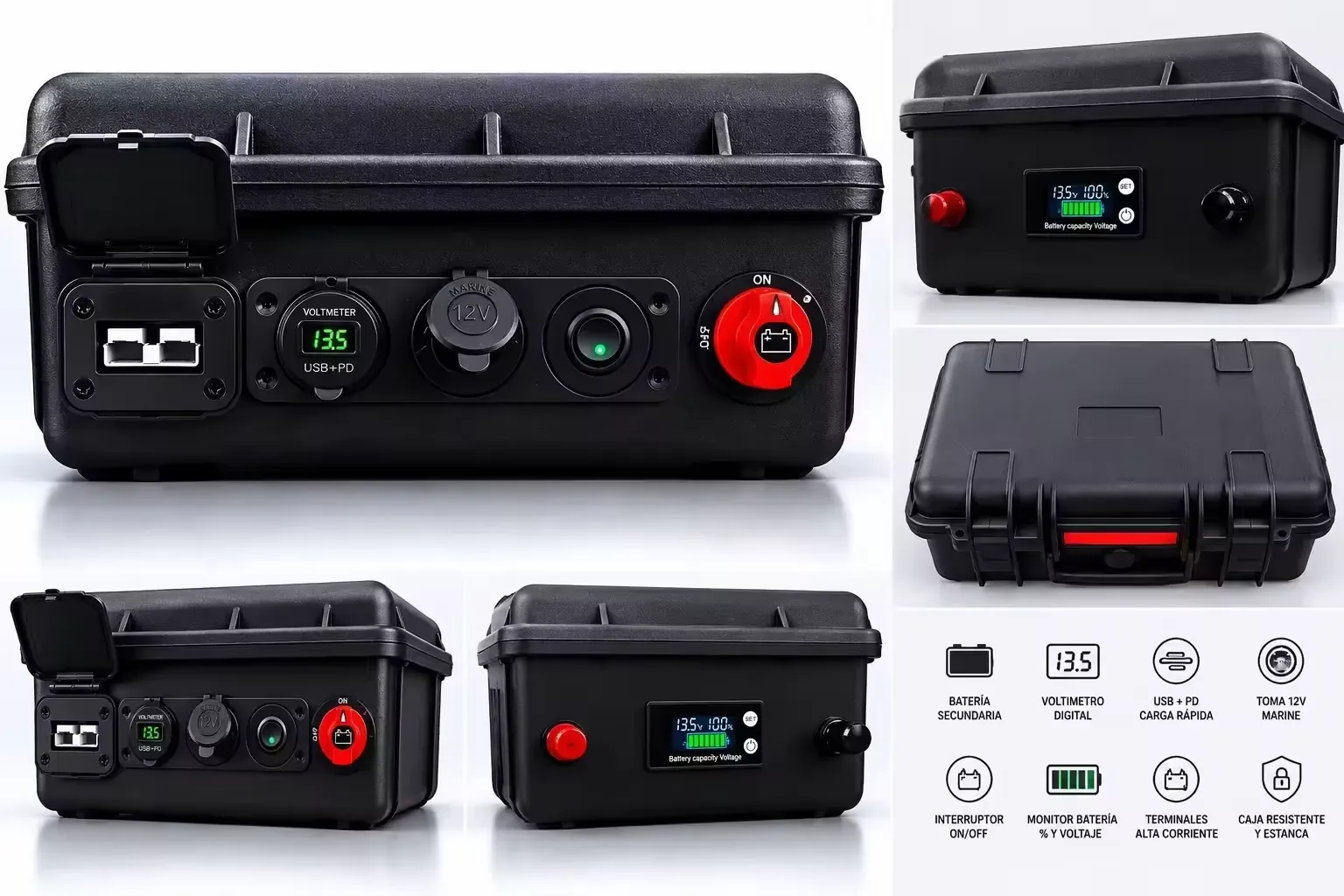 Power case Voltora: porte, display e case rigido